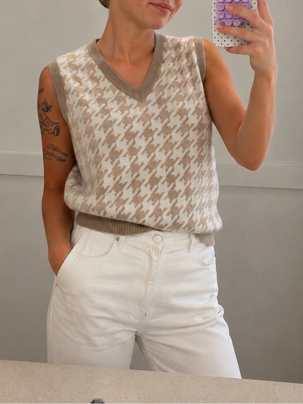 Knitted tank